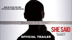 She Said Movie 2022, Official Trailer, Release Date, HD poster