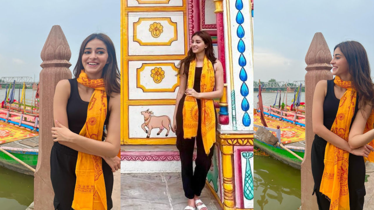 Ananya Panday drops new pictures from Ganga Ghat