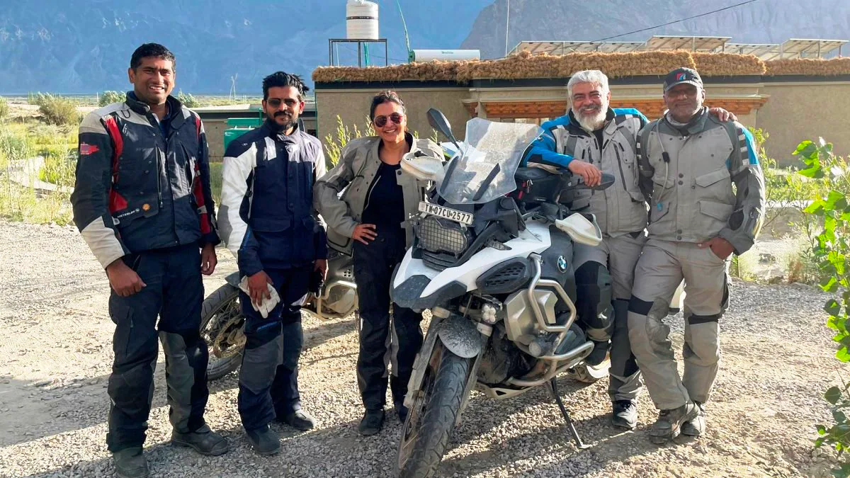 Manju Warrier joins Ajith Kumar for an adventurous bike tour to Ladakh amid AK61 shoot break