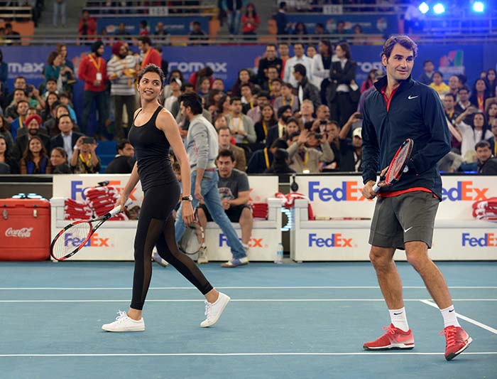 When Deepika Padukone and Roger Federer played tennis together in Delhi
