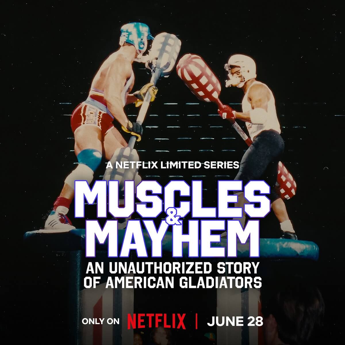 Muscles & Mayhem An Unauthorized Story of American Gladiators Tv Series 2023, Official Trailer